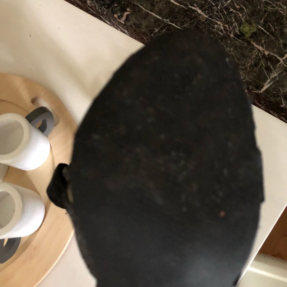 Steve Madden Luxe Black shimmer heels with bow - Picture 4 of 5